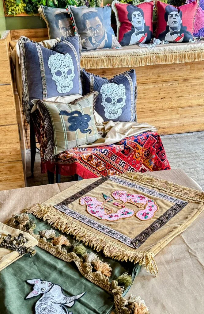 High-quality down alternative pillow forms curated for custom throw pillow fabrication.